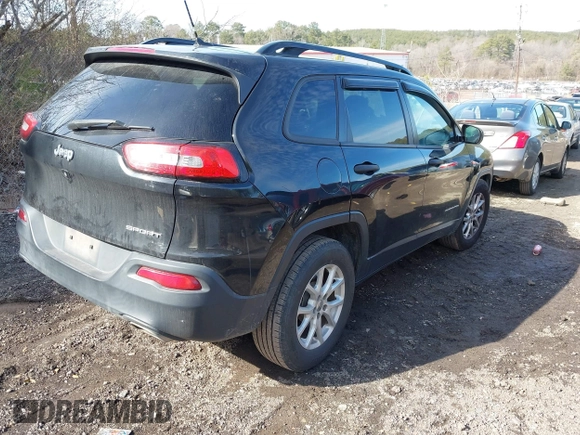 2016 Jeep Cherokee Sport with VIN 1C4PJLAS9GW208334, listed as a IAAI auction lot 41449928 with 163,826 mi miles and . Bid and sale history available at DreamBid. Image 4.