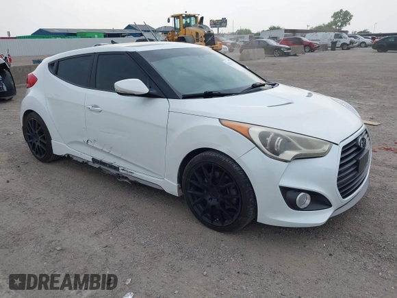 2013 Hyundai Veloster Turbo with VIN KMHTC6AE5DU104074, listed as a IAAI auction lot 42225574 with 172,836 mi miles and . Bid and sale history available at DreamBid. Image 1.