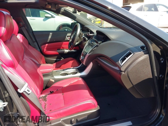 2018 Acura TLX w/A-SPEC Pkg with VIN 19UUB2F69JA007609, listed as a IAAI auction lot 41754437 with 195,047 mi miles. Bid and sale history available at carsss.com. Image 5.