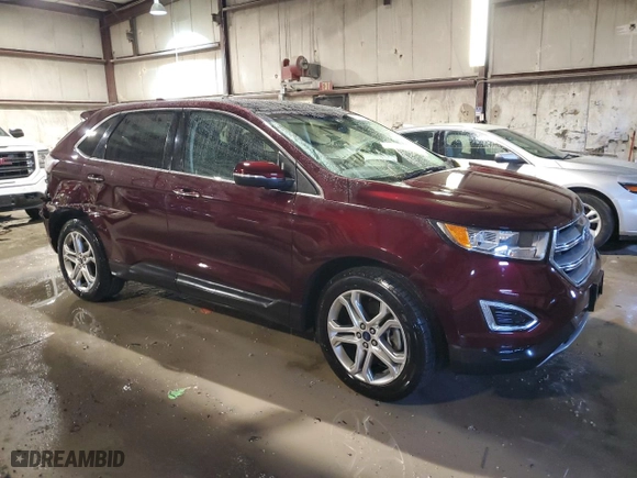 2017 Ford Edge Titanium with VIN 2FMPK4K88HBB02803, listed as a Copart auction lot 47005715 with 115,256 mi miles and Salvage Title. Bid and sale history available at carsss.com. Image 4.