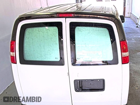 2018 Chevrolet Express Cargo with VIN 1GCWGAFP8J1342579, listed as a IAAI auction lot 42708229 with 125,604 mi miles and . Bid and sale history available at DreamBid. Image 7.