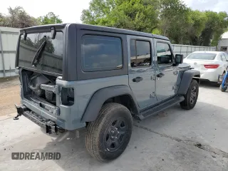 2024 Jeep Wrangler Willys with VIN 1C4PJXDG4RW278583, listed as a Copart auction lot 50951845 with 2,456 mi miles and Salvage Title. Bid and sale history available at carsss.com. Image 3.