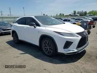 2020 Lexus RX 350 F Sport Performance with VIN 2T2YZMDA5LC257258, listed as a Copart auction lot 56735485 with 76,576 mi miles and Salvage title. Bid and sale history available at DreamBid. Image 14.