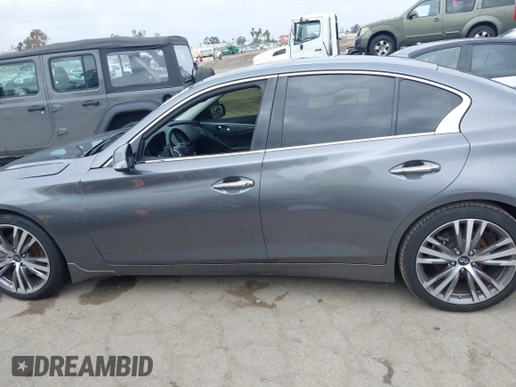 2018 Infiniti Q50 Luxe with VIN JN1EV7AP7JM354543, listed as a IAAI auction lot 42189356 with 89,503 mi miles and . Bid and sale history available at DreamBid. Image 15.