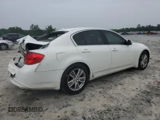 2012 Infiniti G25 Journey with VIN JN1DV6AP2CM812370, listed as a Copart auction lot 56016535 with 163,502 mi miles and Salvage title. Bid and sale history available at DreamBid. Image 3.