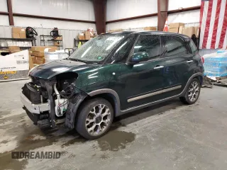 2014 FIAT 500L Trekking z VIN ZFBCFADH8EZ017409, wystawiony jako Copart lot #52185075 z przebiegiem 142 766 mil mil oraz Szkoda całkowita • Salvage title. Historia ofert i sprzedaży dostępna na DreamBid. Obrazek 1.