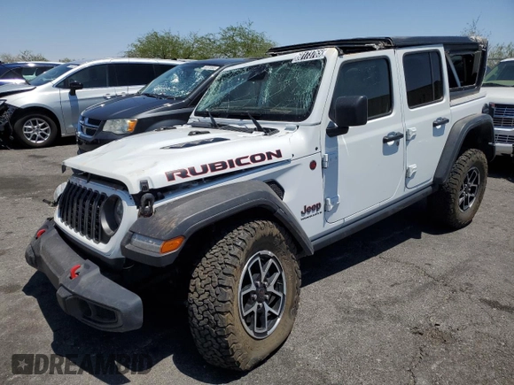 2024 Jeep Wrangler Rubicon with VIN 1C4PJXFG1RW300794, listed as a Copart auction lot 60173765 with 22,652 mi miles and Clean title. Bid and sale history available at DreamBid. Image 1.