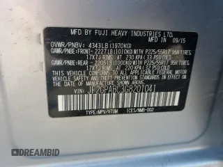 2016 Subaru Crosstrek Premium z VIN JF2GPABC3G8201041, wystawiony jako Copart lot #61529145 z przebiegiem 121 163 mil mil oraz Szkoda całkowita • Salvage title. Historia ofert i sprzedaży dostępna na DreamBid. Obrazek 12.