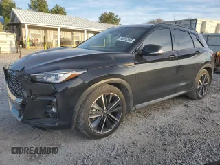 2023 Infiniti QX50 Sport with VIN 3PCAJ5FB4PF118796, listed as a Copart auction lot 82210594 with 25,472 mi miles and Salvage Title. Bid and sale history available at DreamBid. Image 1.