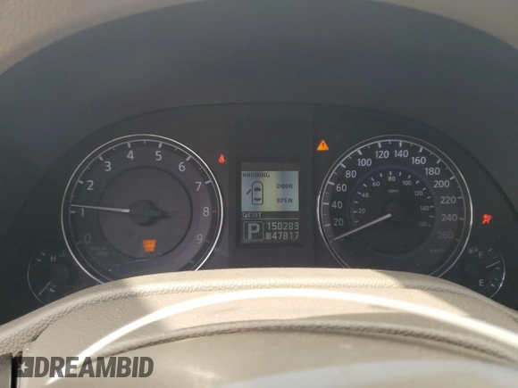 2011 Infiniti G37 x with VIN JN1CV6AR7BM410825, listed as a Copart auction lot 54728905 with 150,283 mi miles and Clean Title. Bid and sale history available at DreamBid. Image 9.