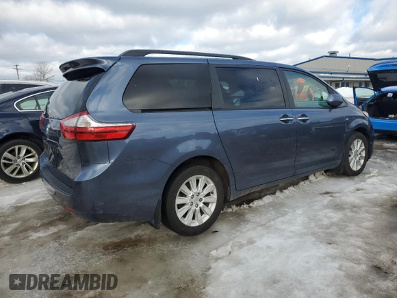 2016 Toyota Sienna Ltd with VIN 5TDDK3DC1GS135142, listed as a Copart auction lot 45336825 with 189,257 mi miles and Clean Title. Bid and sale history available at carsss.com. Image 3.
