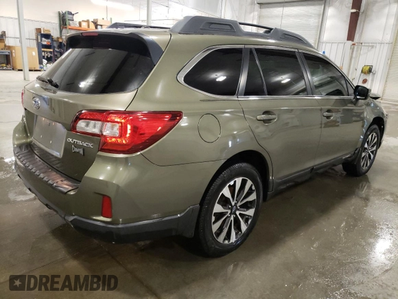 2015 Subaru Outback Limited with VIN 4S4BSBJCXF3295604, listed as a Copart auction lot 52350705 with 165,359 mi miles and Salvage Title. Bid and sale history available at DreamBid. Image 3.