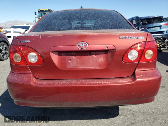 2008 Toyota Corolla CE with VIN 1NXBR32E88Z045437, listed as a Copart auction lot 54093465 with 202,487 mi miles and Clean Title. Bid and sale history available at DreamBid. Image 6.