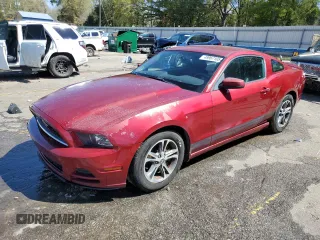2014 Ford Mustang V6 with VIN 1ZVBP8AM8E5229554, listed as a Copart auction lot 49967105 with 130,344 mi miles and Salvage Title. Bid and sale history available at carsss.com. Image 1.