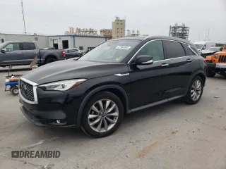 2020 Infiniti QX50 Luxe z VIN 3PCAJ5M14LF102151, wystawiony jako Copart lot #57904965 z przebiegiem 52 116 mil mil oraz Szkoda całkowita • Salvage title. Historia ofert i sprzedaży dostępna na DreamBid. Obrazek 1.