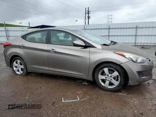2013 Hyundai Elantra GLS with VIN 5NPDH4AE3DH342353, listed as a Copart auction lot 59496535 with 127,399 mi miles and Salvage title. Bid and sale history available at DreamBid. Image 4.
