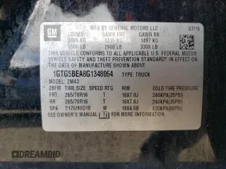 2016 GMC Canyon 2WD with VIN 1GTG5BEA8G1348064, listed as a Copart auction lot 89207275 with 150,099 mi miles and Salvage Title. Bid and sale history available at carsss.com. Image 12.