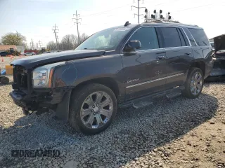 2015 GMC Yukon Denali with VIN 1GKS2CKJXFR539714, listed as a Copart auction lot 51278925 with 129,254 mi miles and Salvage Title. Bid and sale history available at carsss.com. Image 1.