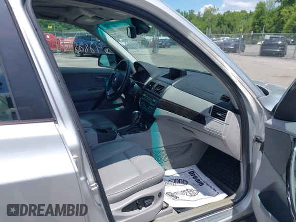 2008 BMW X3 3.0si with VIN WBXPC93478WJ09107, listed as a IAAI auction lot 42825318 with 155,387 mi miles and . Bid and sale history available at DreamBid. Image 5.