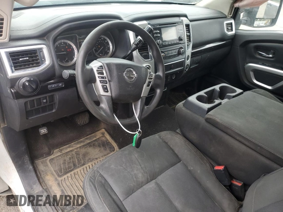 2017 Nissan Titan with VIN 1N6AA1R9XHN528052, listed as a Copart auction lot 55834165 with 183,802 mi miles and Salvage title. Bid and sale history available at DreamBid. Image 8.