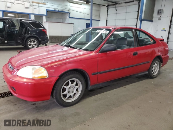 1998 Honda Civic HX with VIN 1HGEJ7128WL101968, listed as a Copart auction lot 51053835 with 297,230 mi miles and Salvage Title. Bid and sale history available at carsss.com. Image 1.