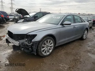 2014 Audi A6 2.0T Premium Plus with VIN WAUGFAFC8EN072057, listed as a Copart auction lot 46790615 with 107,166 mi miles and Salvage Title. Bid and sale history available at carsss.com. Image 1.