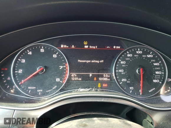 2016 Audi A6 2.0T Premium Plus with VIN WAUDFAFC3GN169303, listed as a Copart auction lot 45297885 with 101,065 mi miles and Clean Title. Bid and sale history available at carsss.com. Image 9.