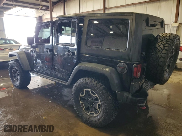 2014 Jeep Wrangler Unlimited Rubicon X with VIN 1C4HJWFG6EL191369, listed as a Copart auction lot 55748165 with 151,522 mi miles and Salvage title. Bid and sale history available at DreamBid. Image 2.