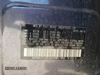 2016 Subaru Legacy 2.5i Limited with VIN 4S3BNAN67G3007646, listed as a Copart auction lot 50428705 with 96,122 mi miles and Clean Title. Bid and sale history available at carsss.com. Image 12.
