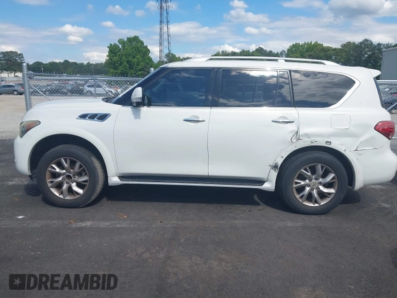 2012 Infiniti QX56 7-passenger with VIN JN8AZ2NF2C9519509, listed as a IAAI auction lot 42191986 with 190,131 mi miles and . Bid and sale history available at DreamBid. Image 14.