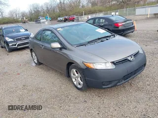 2007 Honda Civic Cpe EX with VIN 2HGFG11847H544833, listed as a IAAI auction lot 42002703 with 191,383 mi miles. Bid and sale history available at carsss.com. Image 1.