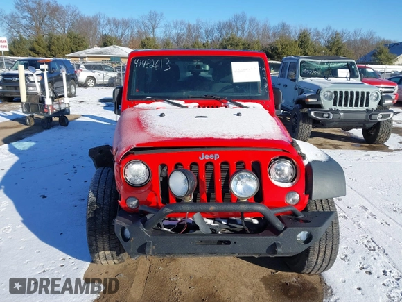 2018 Jeep Wrangler JK Unlimited Sport with VIN 1C4BJWDG9JL874850, listed as a IAAI auction lot 41482613 with 80,669 mi miles. Bid and sale history available at carsss.com. Image 12.