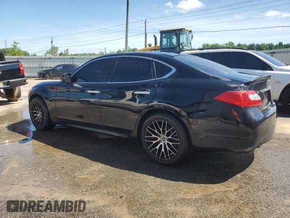 2011 Infiniti M37 with VIN JN1BY1AP1BM326780, listed as a Copart auction lot 63911814 with 172,669 mi miles and Salvage Title. Bid and sale history available at carsss.com. Image 2.