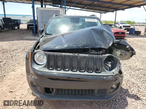 2017 Jeep Renegade Altitude with VIN ZACCJABB4HPF44621, listed as a Copart auction lot 63526195 with 96,485 mi miles and Salvage title. Bid and sale history available at DreamBid. Image 5.