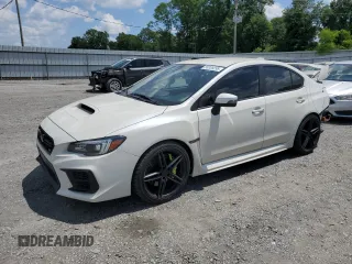 2021 Subaru WRX STI with VIN JF1VA2E60M9814538, listed as a Copart auction lot 56328295 with 58,512 mi miles and Salvage title. Bid and sale history available at DreamBid. Image 1.