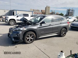 2018 BMW X1 sDrive28i z VIN WBXHU7C31J5H44366, wystawiony jako Copart lot #59096095 z przebiegiem 91 135 mil mil oraz Szkoda całkowita • Salvage title. Historia ofert i sprzedaży dostępna na DreamBid. Obrazek 1.