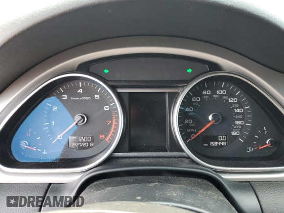 2015 Audi Q7 S line Prestige with VIN WA1DGAFEXFD002243, listed as a Copart auction lot 59639835 with 158,448 mi miles and Clean title. Bid and sale history available at DreamBid. Image 9.