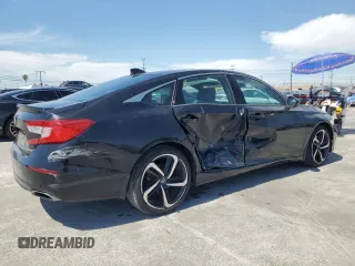 2019 Honda Accord Sport with VIN 1HGCV1F36KA176121, listed as a Copart auction lot 52565475 with 75,847 mi miles and Salvage Title. Bid and sale history available at DreamBid. Image 3.