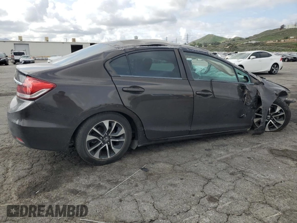 2014 Honda Civic Sedan EX with VIN 2HGFB2F86EH531012, listed as a Copart auction lot 51275135 with 0 mi miles and Salvage Title. Bid and sale history available at carsss.com. Image 3.