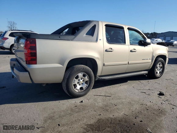 2008 Chevrolet Avalanche LTZ with VIN 3GNEC12058G129463, listed as a Copart auction lot 41460615 with 229,170 mi miles and Salvage Title. Bid and sale history available at carsss.com. Image 3.