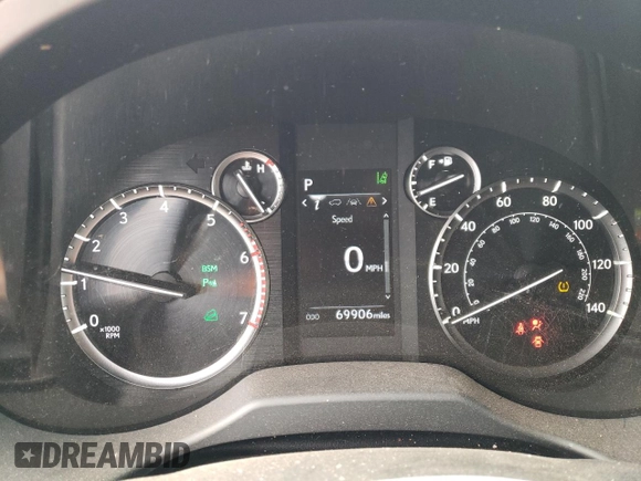 2022 Lexus GX 460 Premium with VIN JTJAM7BX3N5312848, listed as a Copart auction lot 53629655 with 69,906 mi miles and Salvage title. Bid and sale history available at DreamBid. Image 9.