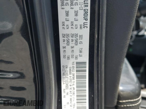 2014 Dodge Durango Citadel with VIN 1C4SDJET1EC349261, listed as a Copart auction lot 61129465 with 201,451 mi miles and Salvage title. Bid and sale history available at DreamBid. Image 14.