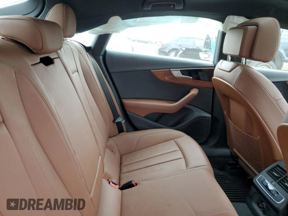 2021 Audi A5 Sportback Premium with VIN WAUABCF58MA062598, listed as a Copart auction lot 49199743 with 0 mi miles and Salvage Title. Bid and sale history available at carsss.com. Image 10.