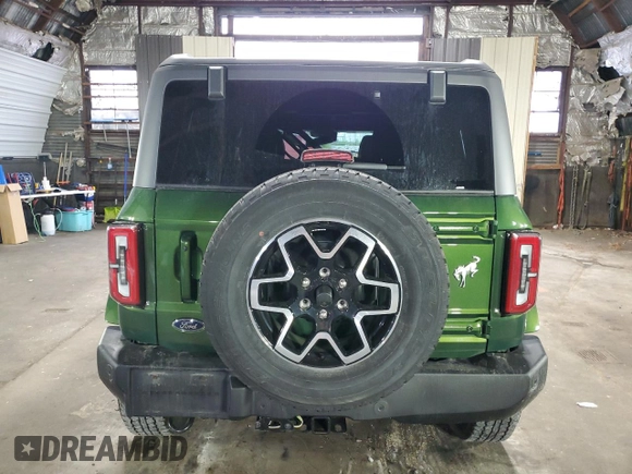 2023 Ford Bronco z VIN 1FMDE5BH3PLB47307, wystawiony jako Copart lot #56156495 z przebiegiem 16 178 mil mil oraz Szkody całkowita. Historia ofert i sprzedaży dostępna na DreamBid. Obrazek 6.