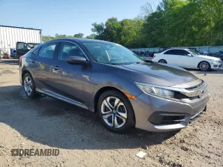 2016 Honda Civic LX with VIN 19XFC2F59GE000676, listed as a Copart auction lot 52915665 with 52,891 mi miles and Salvage Title. Bid and sale history available at carsss.com. Image 4.