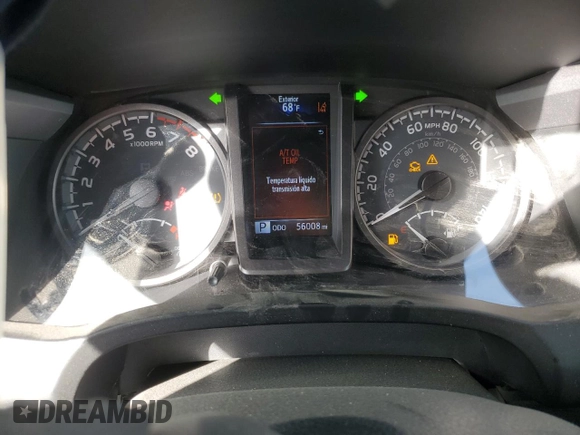 2022 Toyota Tacoma SR with VIN 3TMCZ5AN0NM475548, listed as a Copart auction lot 42057405 with 56,008 mi miles and Salvage title. Bid and sale history available at DreamBid. Image 9.