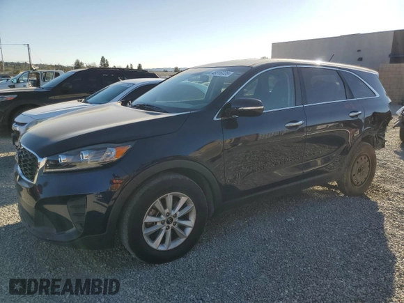 2020 Kia Sorento LX V6 with VIN 5XYPG4A52LG618186, listed as a Copart auction lot 46316725 with 52,503 mi miles and Salvage Title. Bid and sale history available at carsss.com. Image 1.