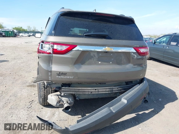 2020 Chevrolet Traverse LT Cloth with VIN 1GNERGKW0LJ127696, listed as a IAAI auction lot 42073805 with 60,075 mi miles and . Bid and sale history available at DreamBid. Image 6.