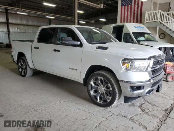 2023 Ram 1500 Big Horn with VIN 1C6RRFFG2PN518748, listed as a Copart auction lot 60999275 with 90,493 mi miles and Clean title. Bid and sale history available at DreamBid. Image 4.