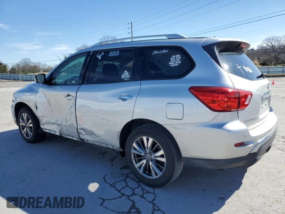 2018 Nissan Pathfinder SV with VIN 5N1DR2MN6JC623112, listed as a Copart auction lot 50129095 with 168,637 mi miles and Salvage Title. Bid and sale history available at carsss.com. Image 2.